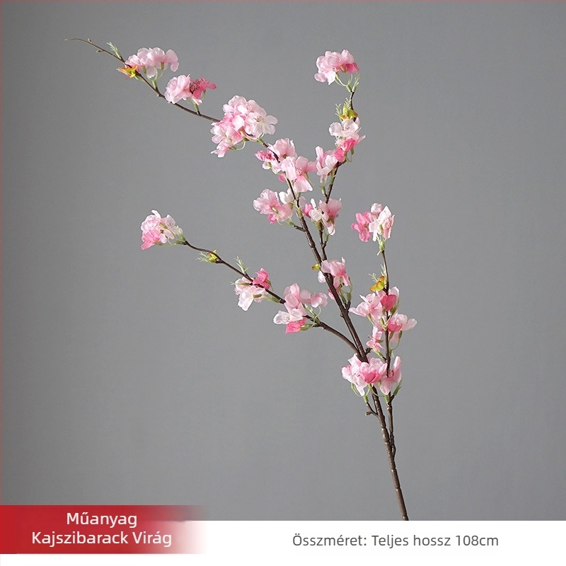 Mesterséges sakura virág, egyetlen szárú, Green field márkák, anyag: műanyag és selyem virágok, Készítés: Egyéb, Fajta: 19037836944, otthoni dekorációhoz