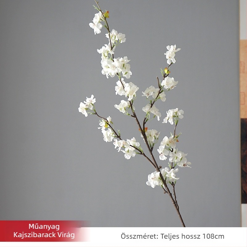 Mesterséges sakura virág, egyetlen szárú, Green field márkák, anyag: műanyag és selyem virágok, Készítés: Egyéb, Fajta: 19037836944, otthoni dekorációhoz