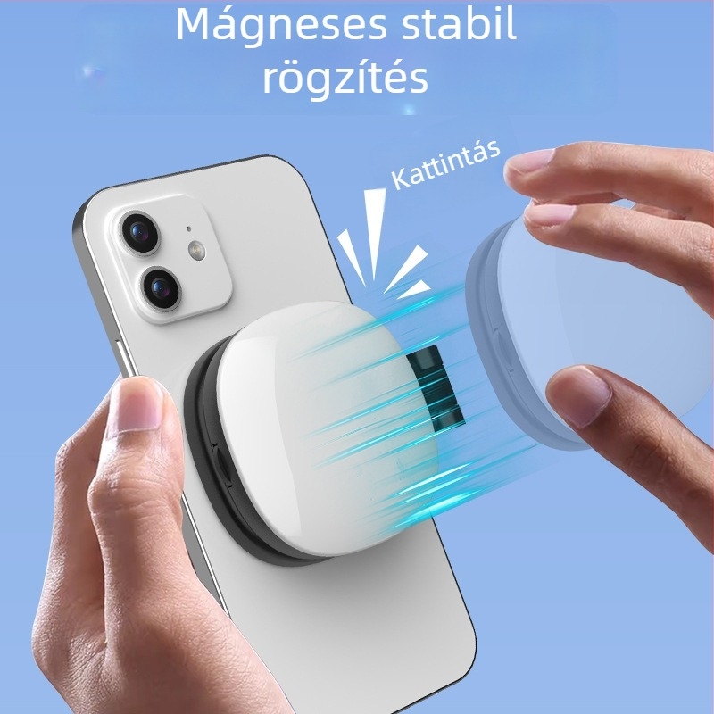 K04 összecsukható mágneses zseblámpa élő adásokhoz — kézben tartható sminkvilágítás, hordozható, 5W, 5V, többszintű fényerő-szabályozás
