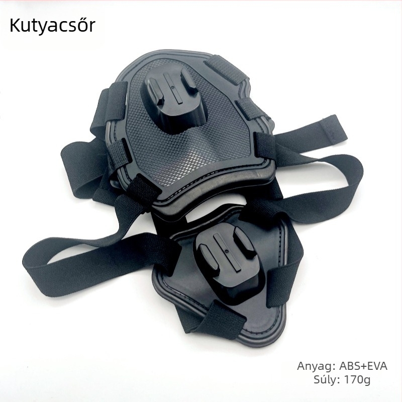 GoPro kutyahám kamerahoz - Front Chest Strap; univerzális kompatibilitás; Anyag: műanyag + elasztikus szalag; Logó hozzáadható; Tartalmaz különálló mellényt