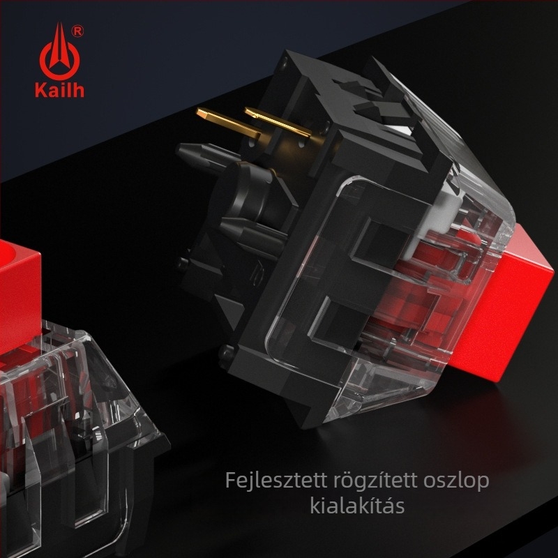 Kailh BOX mechanikus billentyűzet RGB háttérvilágítással, BOX kapcsolókkal, vezetékes, por- és vízálló