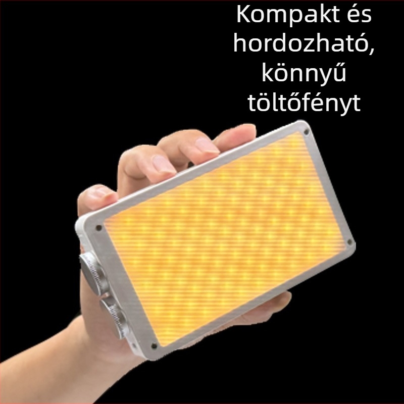 VL-40 40W LED Zseb Fény Mobiltelefon/Kamera Fényhez — Beépített Akkumulátor, Három Színhőmérséklet, Kézben Tartott, Hordozható Kültéri Élő Közvetítéshez és Fotózáshoz