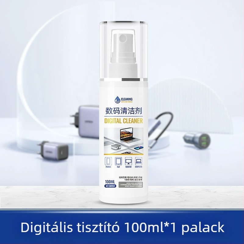 Általános tisztító spray notebookokhoz és számítógépekhez, modell 312; tisztító készlet, deionizált vízzel és felületaktív anyagokkal