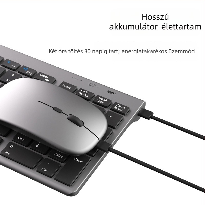 Bluetooth billentyűzet és egér készlet, 1600 DPI, ergonikus, vízálló, három mód, modell K007