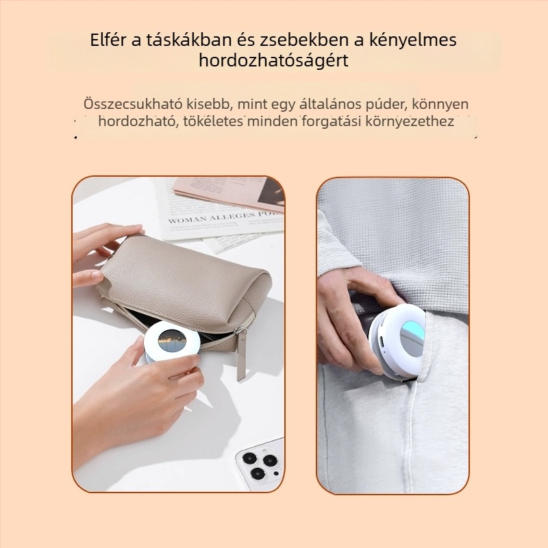 Összecsukható töltőfény mobiltelefonhoz — kézi használat, 3 színhőmérséklet, <10W, 5V/1A, modell K3