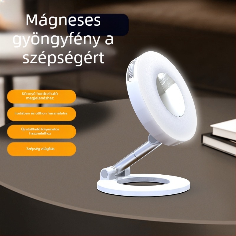 Összecsukható töltőfény mobiltelefonhoz — kézi használat, 3 színhőmérséklet, <10W, 5V/1A, modell K3