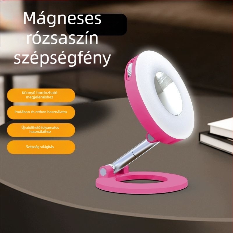 Összecsukható töltőfény mobiltelefonhoz — kézi használat, 3 színhőmérséklet, <10W, 5V/1A, modell K3