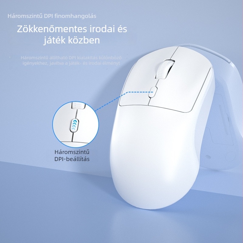 GPW-9 Vezeték nélküli Bluetooth egér, 1600 DPI, 4 gombos, 100 g tömegű, Notebook-kompatibilis