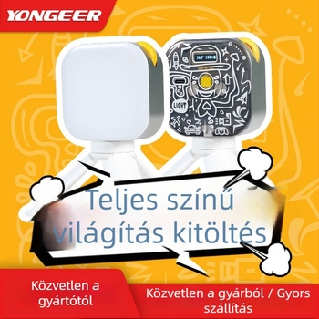 Mini RGB kitöltő fény, kézben tartható, mágneses tartóval, modell TV-6RGB, 6W, 5V