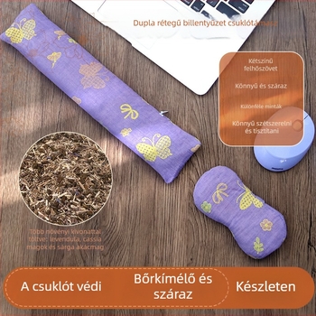 Egércsukló alátámasztó párna Mugwort és levendulával, textil anyag, japán minimalist stílus, csukló támogatás