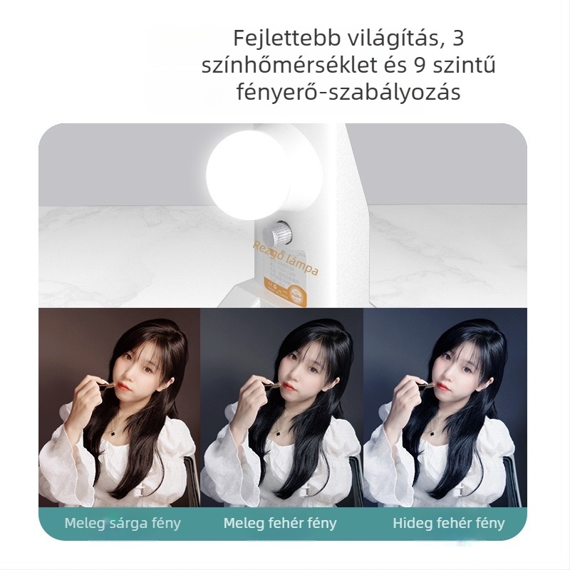 Irodai LED töltőfény négy soros LED-del — arcfény, lágy fény (28W, 110–220V, kényelmes)