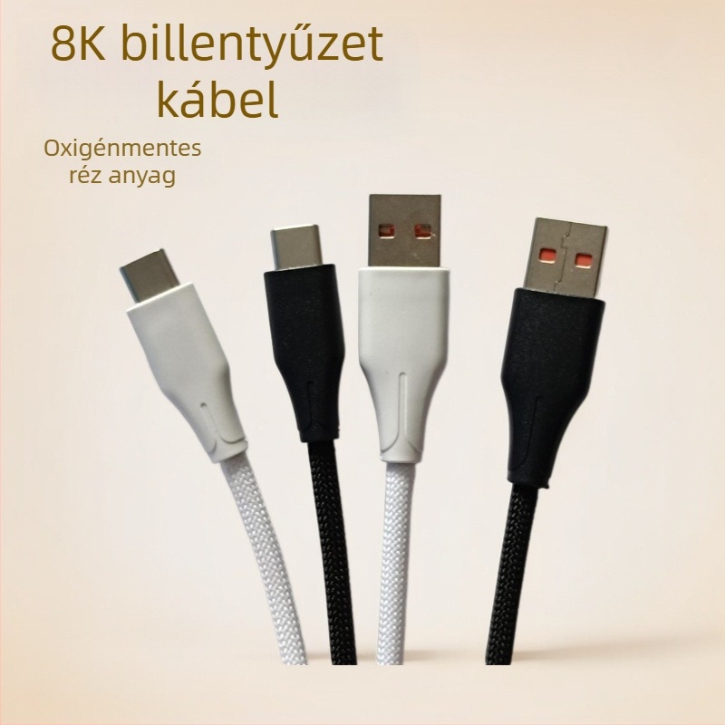 USB-kábel billentyűzethez és egérhez, 1,8 m, oxigénmentes réz, injekciós formázás, modell 01