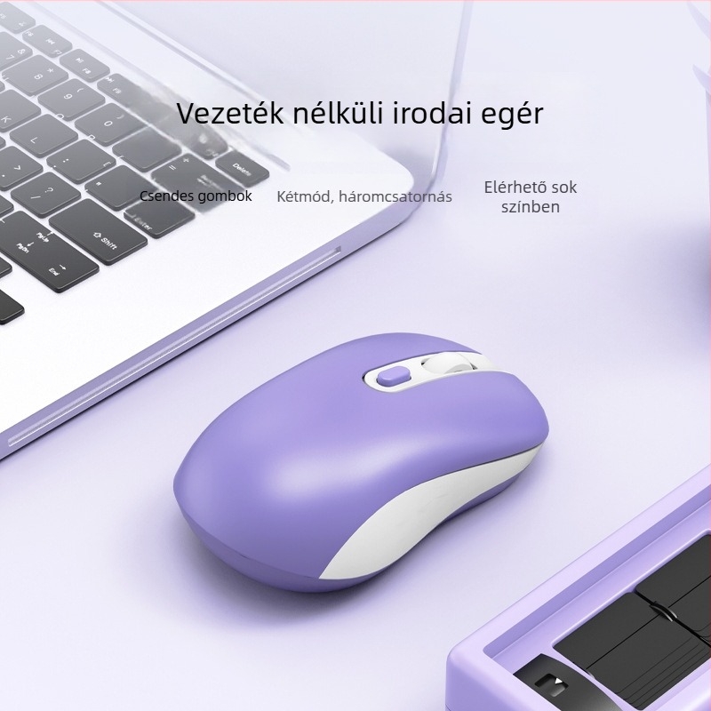 Vezeték nélküli egér C4025, 6 gomb, Plug and Play, ergonomikus, kompatibilis számítógéppel, okostelefonnal és táblagéppel