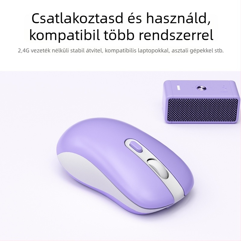 Vezeték nélküli egér C4025, 6 gomb, Plug and Play, ergonomikus, kompatibilis számítógéppel, okostelefonnal és táblagéppel