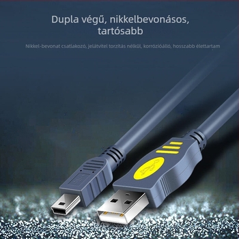 Jinghua Mini USB adatkábel, USB 2.0, PVC, egyfejű, kiterjesztett adatátvitel