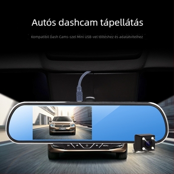 Jinghua Mini USB adatkábel, USB 2.0, PVC, egyfejű, kiterjesztett adatátvitel