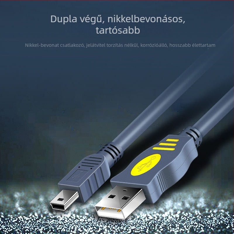 Jinghua Mini USB adatkábel, USB 2.0, PVC, egyfejű, kiterjesztett adatátvitel
