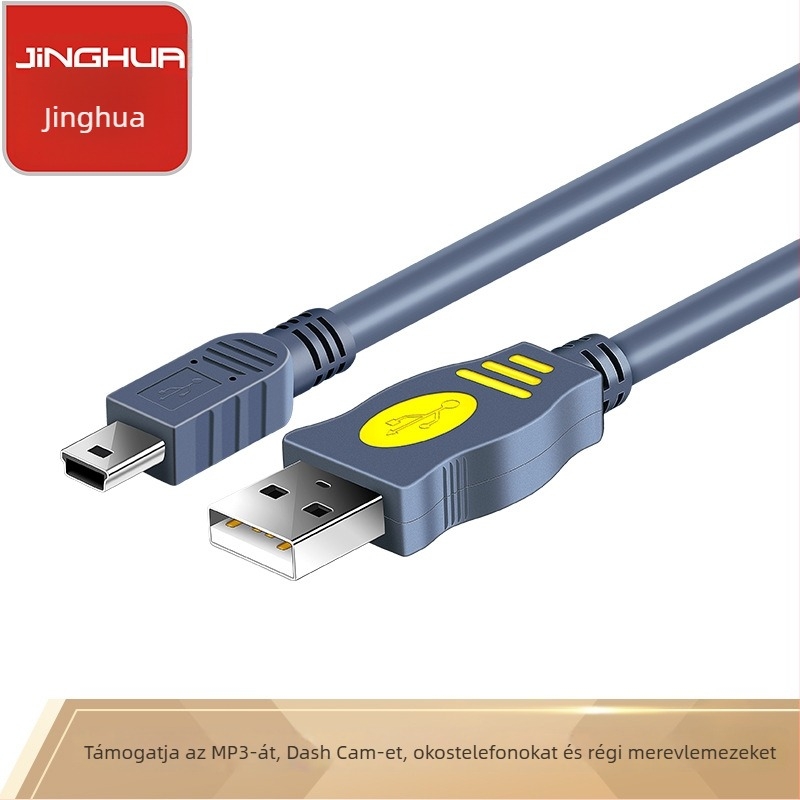 Jinghua Mini USB adatkábel, USB 2.0, PVC, egyfejű, kiterjesztett adatátvitel