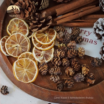 Core karácsonyi fenyőfa dísz készlet fahéjjal – DIY szárított virágok anyagai és ajándékdoboz