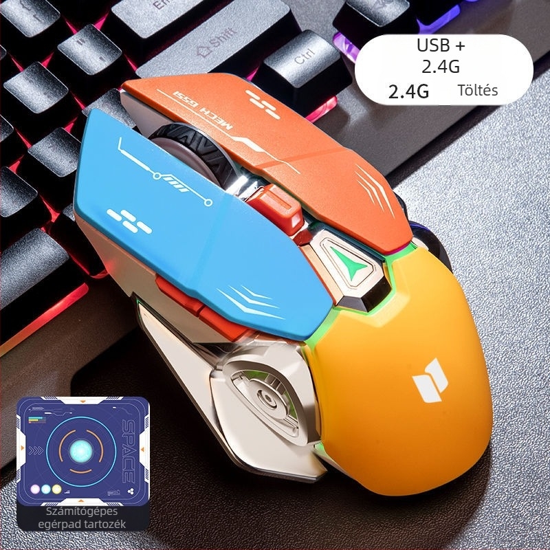 Optikai USB egér – vezetékes, tömeg 100 g felett, lekérdezési gyakoriság ≤125 Hz