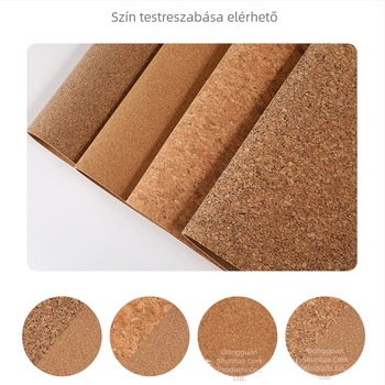 Kétoldalas parafa egérpad, nagy méretű, természetes parafa, vízálló asztali pad laptophoz és irodába