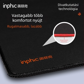 Inphic PD100 egérpad, textilből készült asztali matrac, csúszásmentes, egyoldalas, logónyomtatás, OEM testreszabás
