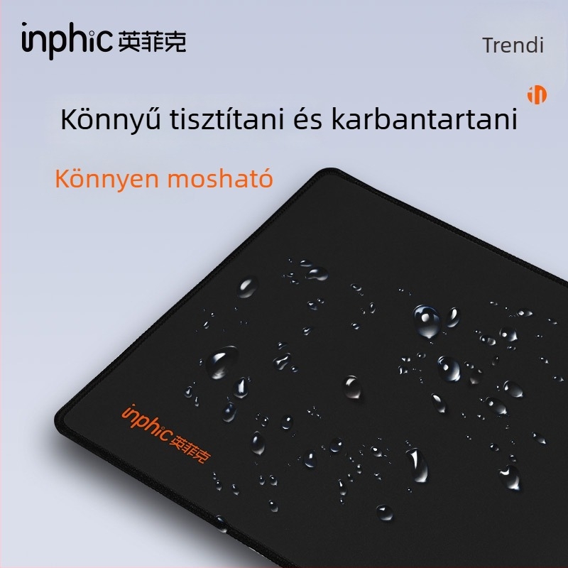 Inphic PD100 egérpad, textilből készült asztali matrac, csúszásmentes, egyoldalas, logónyomtatás, OEM testreszabás