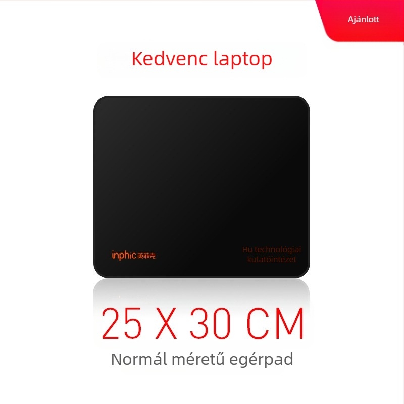 Inphic PD100 egérpad, textilből készült asztali matrac, csúszásmentes, egyoldalas, logónyomtatás, OEM testreszabás
