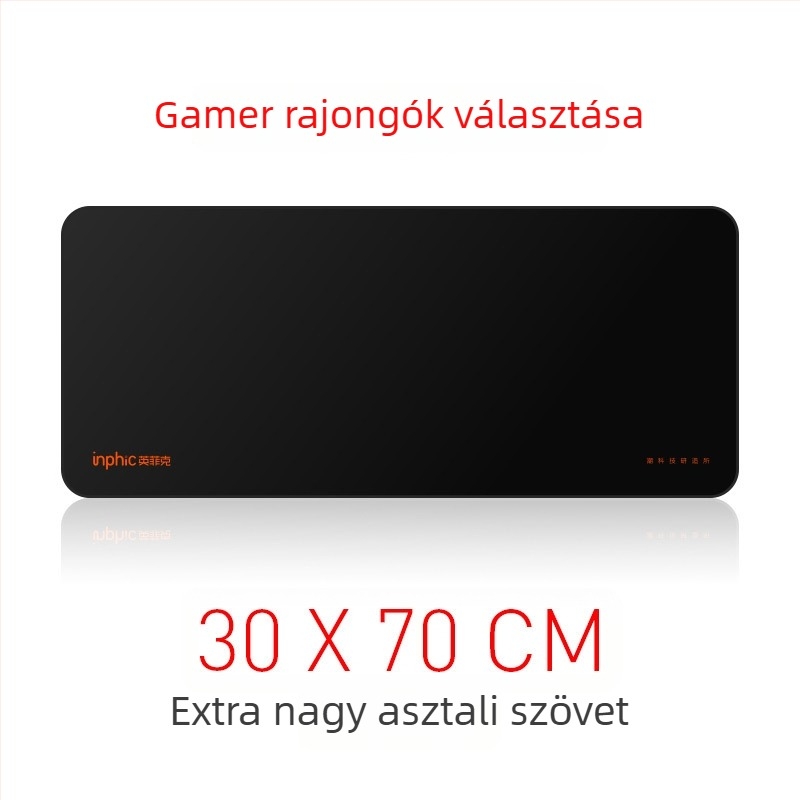 Inphic PD100 egérpad, textilből készült asztali matrac, csúszásmentes, egyoldalas, logónyomtatás, OEM testreszabás
