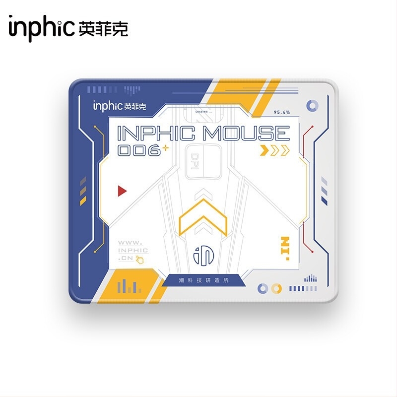 Inphic PD100 egérpad, textilből készült asztali matrac, csúszásmentes, egyoldalas, logónyomtatás, OEM testreszabás