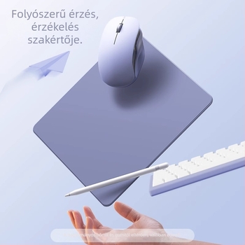 Kis egérpad Liquid Feel anyaggal és PVC-vel, kétoldalas, csúszásmentes, műanyag formázású