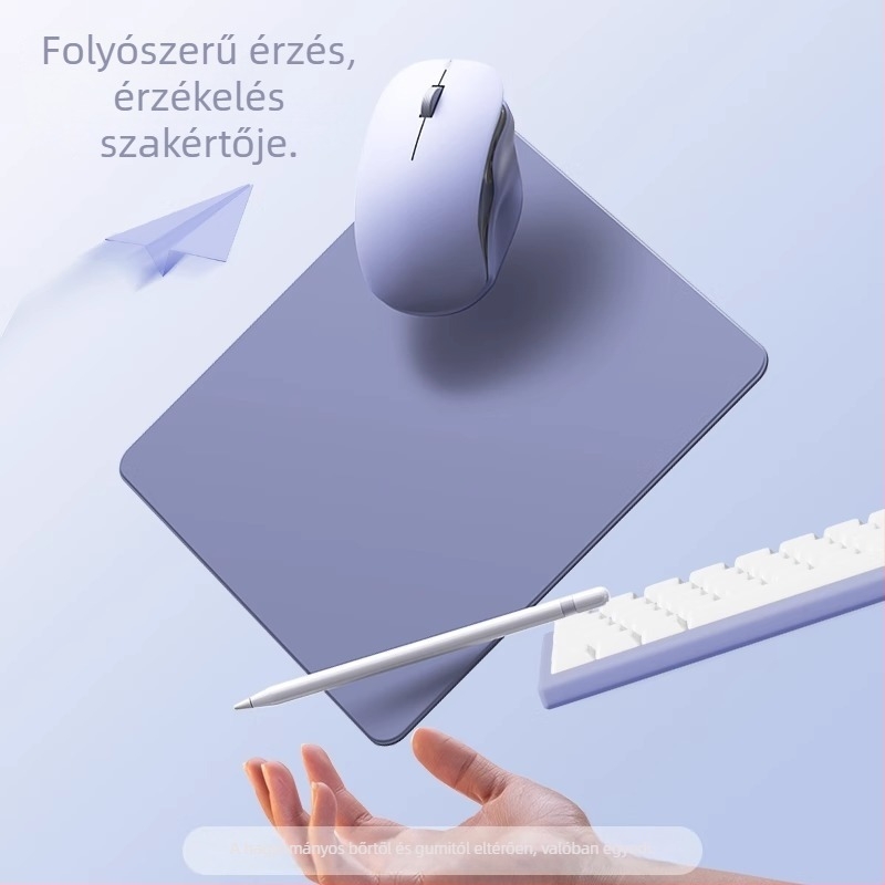 Kis egérpad Liquid Feel anyaggal és PVC-vel, kétoldalas, csúszásmentes, műanyag formázású