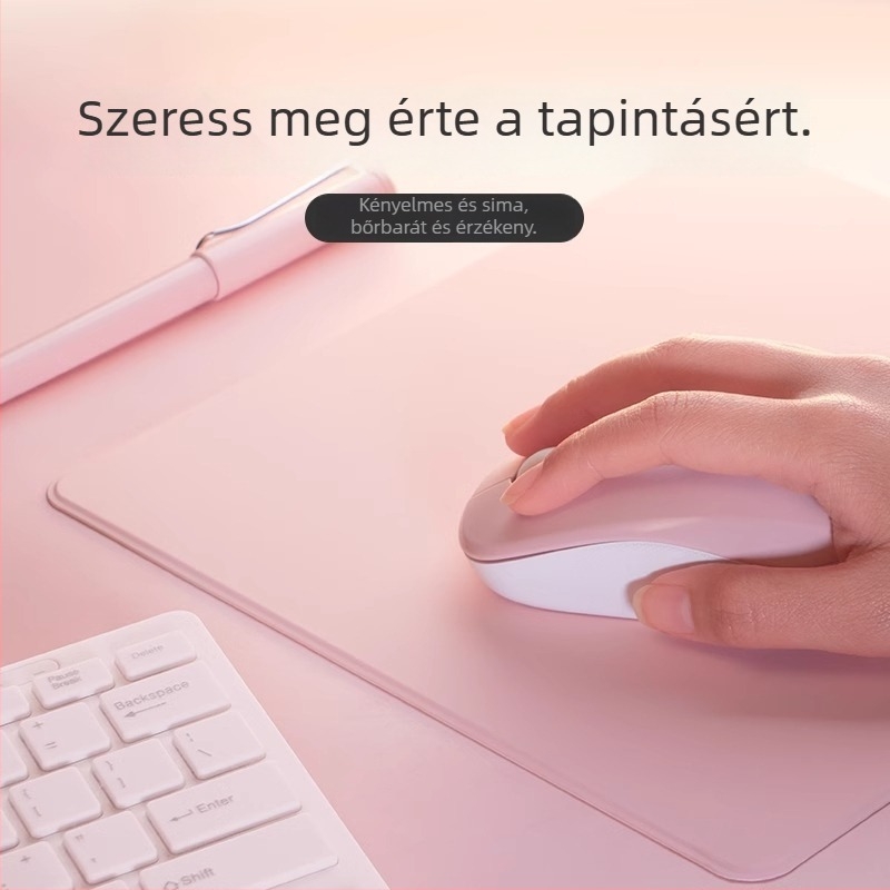 Kis egérpad Liquid Feel anyaggal és PVC-vel, kétoldalas, csúszásmentes, műanyag formázású