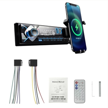 Autóba készülékbe való MP3 lejátszó Bluetooth-kal és FM rádióval, USB/SD-kártya, 260000 színű kijelző, 12V DC interfész