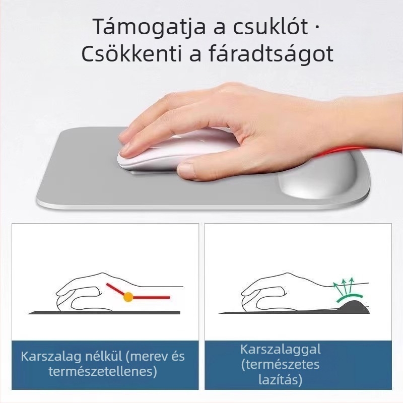 Egércsukló párna, gumírozott asztali alátét, egyoldalas, japán minimalista stílus