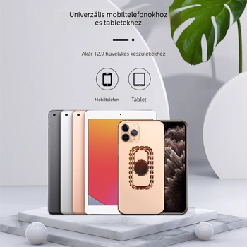 Asztali telefon-tartó 360°-os forgással, hajlékony kialakítás, cinkötvözet anyag, testreszabás támogatott