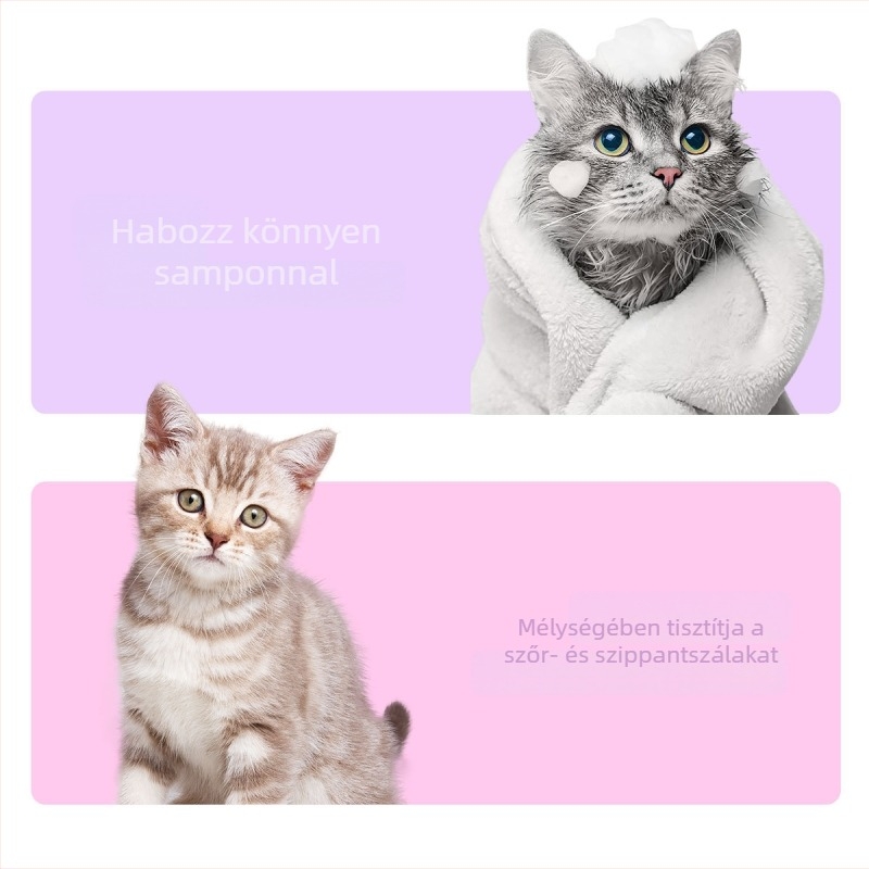 Műanyag fürdető és masszírozó kefe kutyáknak, SORADD, 100 darab dobozban