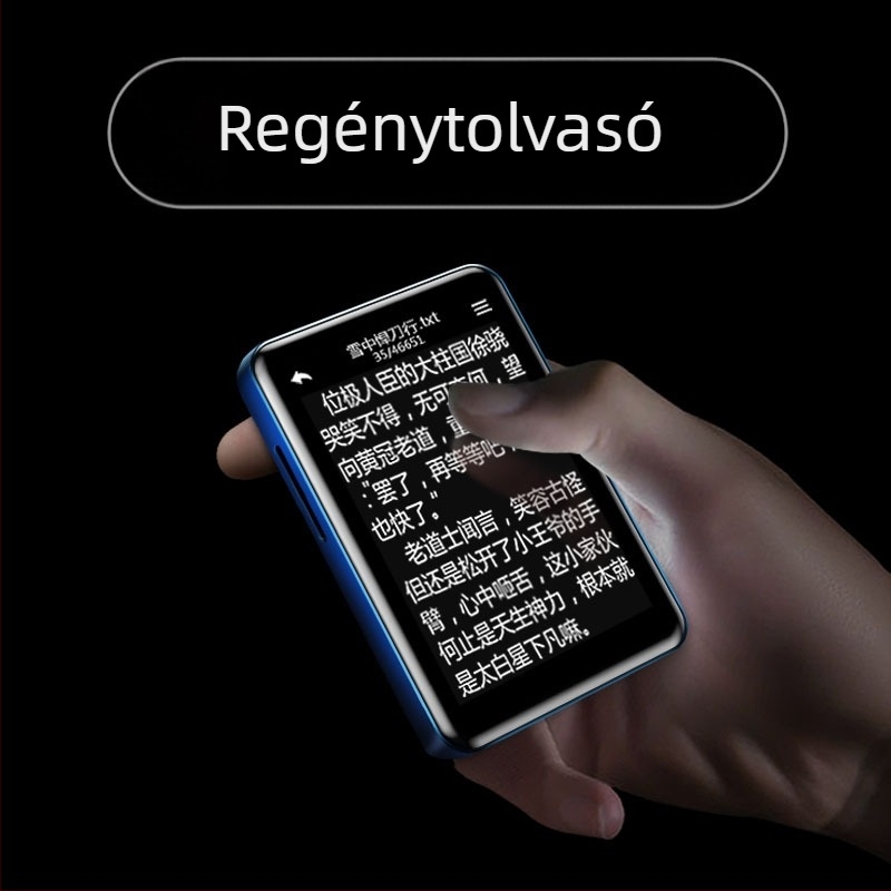 E-könyv olvasó Bluetooth MP3-lejátszóval, autó cigarettagyújtó tápellátással, modell T8, 128MB tárhely, autó MP3-interfész; csomag tartalmaz töltőt és Bluetooth fejhallgatót