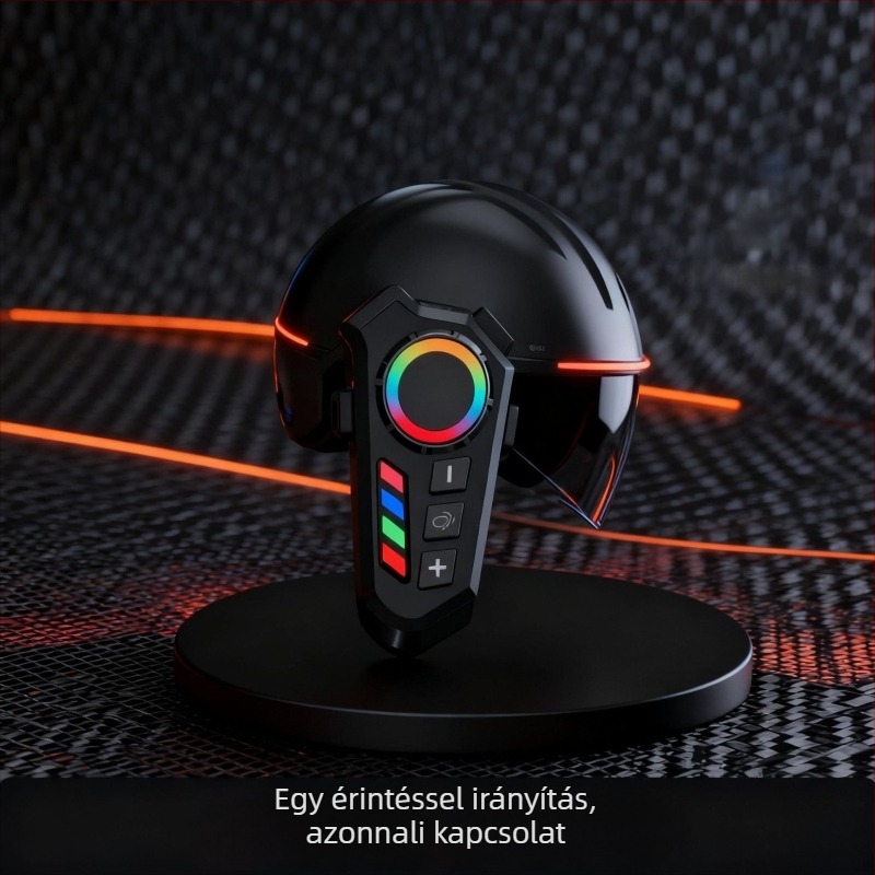 Sisakhoz Bluetooth fejhallgató – vízálló, zajcsökkentés, kettős sztereó hang, Bluetooth 6.0, 10 m hatótávolság
