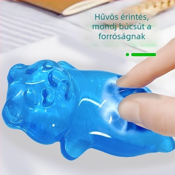 Kisméretű csuklópárna, Crystal bracelet modell, gumírozott alap, vízálló, csúszásmentes, kopásálló, könnyen tisztítható, irodai használatra