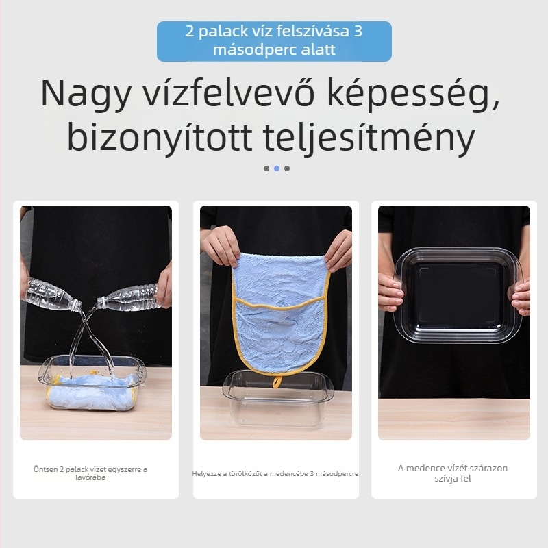 Zseb-stílusú kutyafürdető törölköző kesztyű – nedvszívó korall-flíz mikroszálas anyag, márka BAIJIE, kutyáknak, 100 db