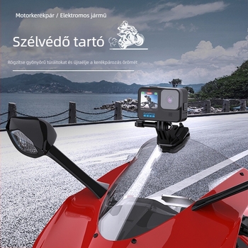 Szélvédő klipsz akciókamerákhoz (GoPro, DJI, Insta360) – alumíniumötvözet, modell AG1536/AG1537