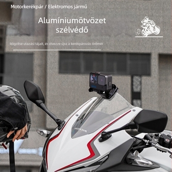 Szélvédő klipsz akciókamerákhoz (GoPro, DJI, Insta360) – alumíniumötvözet, modell AG1536/AG1537