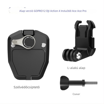 Szélvédő klipsz akciókamerákhoz (GoPro, DJI, Insta360) – alumíniumötvözet, modell AG1536/AG1537