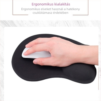 Ram Rem szilikon csuklópárnás egérpad, vastagított, csúszásmentes, irodai használatra