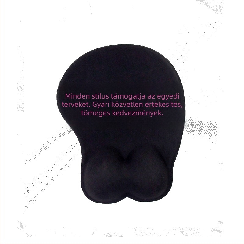 Ram Rem szilikon csuklópárnás egérpad, vastagított, csúszásmentes, irodai használatra