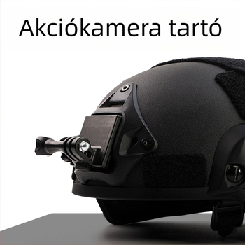 GoPro sisakra szerelhető kamera – nylon műanyag, termékkód F028, GoPro-kompatibilis, alkalmazható GoPro és más akciókamerákkal
