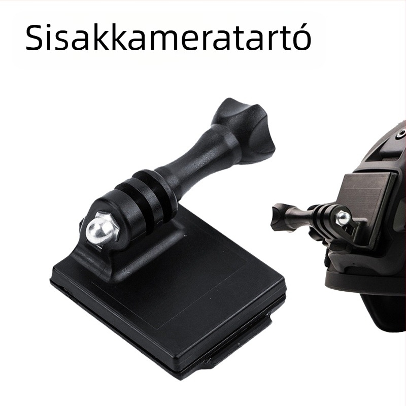 GoPro sisakra szerelhető kamera – nylon műanyag, termékkód F028, GoPro-kompatibilis, alkalmazható GoPro és más akciókamerákkal