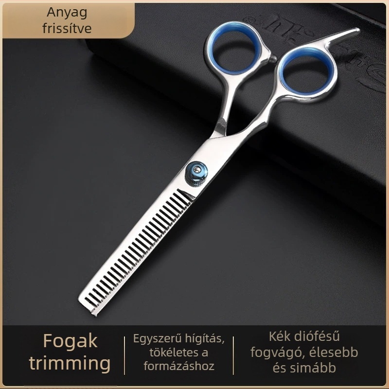 Állatgondozó olló egyenes és hajlított élekkel, kutyáknak, magas minőségű acélból, kozmetikai olló a Quickly márkától