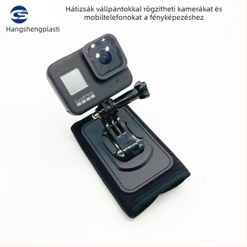 GoPro akciókamera vállöv rögzítő, hátizsákhoz készült, első személy nézet, ABS + búváranyag